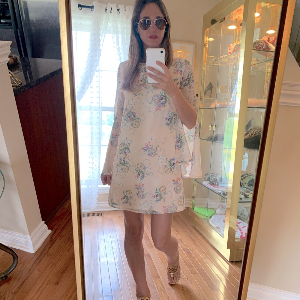 Abstract Pastel Light Weight Summer Dress ☀️